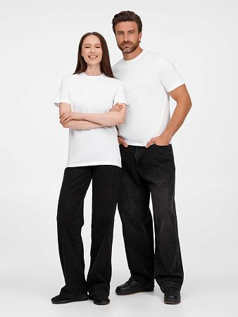 Футболка унисекс T-Bolka 180, белая, размер S