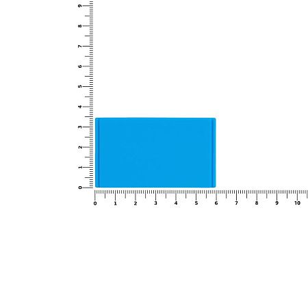 Лейбл из ПВХ Dzeta, M, голубой