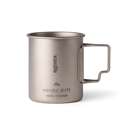 Ультралегкая кружка Nordic Drift Trail из титана, 450 мл