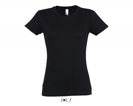 Фуфайка (футболка) IMPERIAL женская,Глубокий черный 3XL