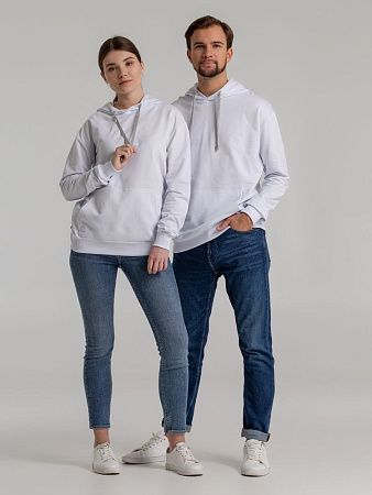 Толстовка с капюшоном Unit Kirenga, белая, размер S