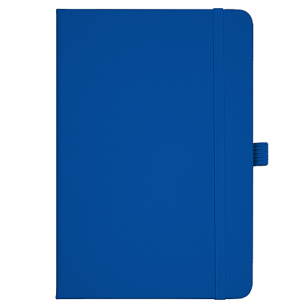 Блокнот Forest  Alfa Polo Soft А5, недатированный, в твердой обложке,  с резинкой и петлей для ручки, синий