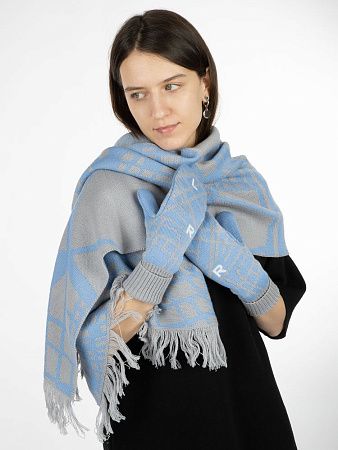 Палантин с бахромой на заказ Rinn Fint, полушерсть