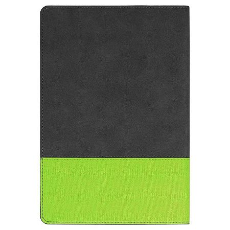 Ежедневник Flexy Treviso Nuba Sand Color А5, серый/салатовый, недатированный, в гибкой обложке