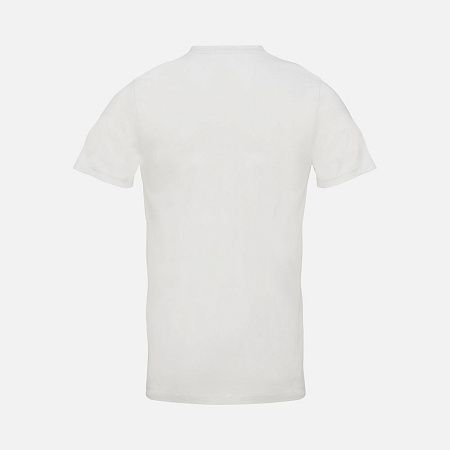 Футболка унисекс Regent с V-образным вырезом, молочно-белая, размер XS