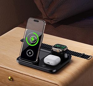 Беспроводная (15W) зарядная станция "Lift" с сенсорным подъёмным механизмом