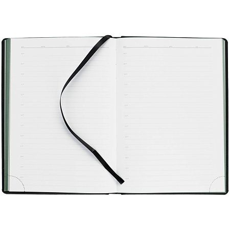 Ежедневник Mobile на заказ, недатированный, черно-зеленый