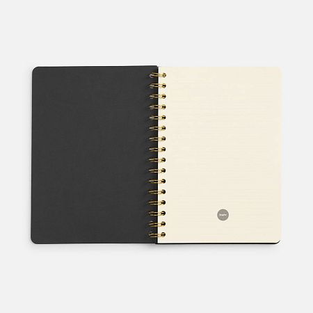 Ежедневник Spiral, недатированный, черный