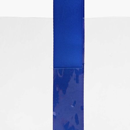 Шопер Clear Fest, ver.2, прозрачный с синими ручками