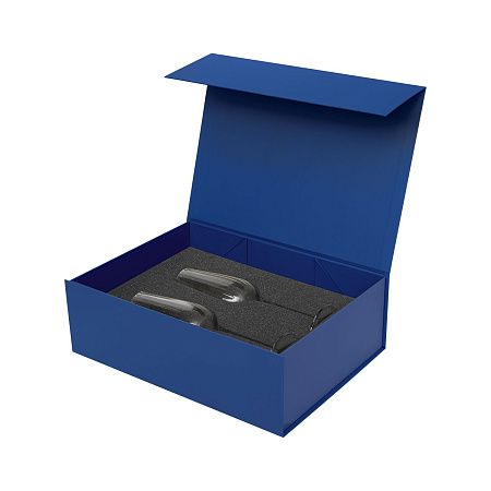 Подарочный набор 2 бокала для шампанского Blanche в  синей коробке