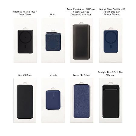 Подарочная коробка с ложементом для ежедневника, ручки и аккумулятора, серая (под съемные ложементы)