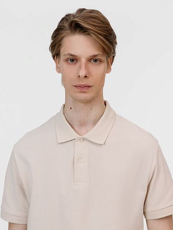 Рубашка поло унисекс Pacific, бежевая (льняная), размер XL