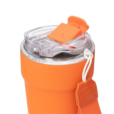 Термокружка вакуумная Monaco, оранжевая