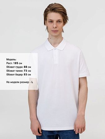 Рубашка поло унисекс Pulse, белая, размер 3XL