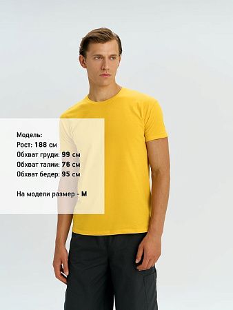 Футболка унисекс Regent 150, желтая, размер 4XL