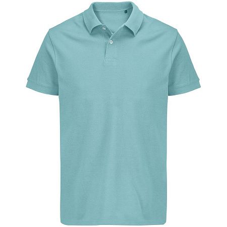 Рубашка поло унисекс Pacific, голубая (морская волна), размер S