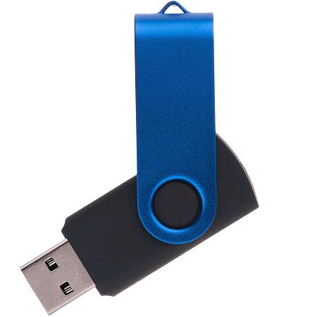 Флешка TWIST COLOR MIX Черная с синим 4016.08.01.32ГБ3.0