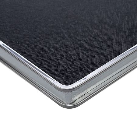 Ежедневник Frame Metal, недатированный, черный