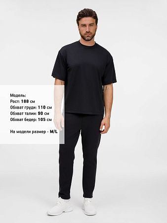 Футболка из бифлекса Morfiss, черная, размер XL/2XL
