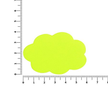Наклейка тканевая Lunga Calum, L, желтый неон