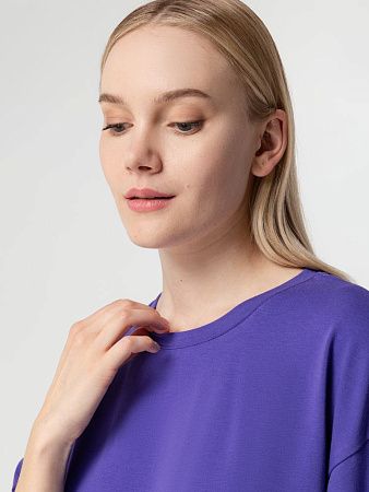 Футболка унисекс оверсайз Street Vibes, фиолетовая, размер XL/2XL