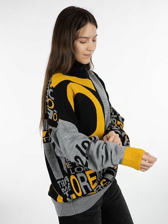 Свитер оверсайз на заказ Tricksy Net, полушерсть, размер L/XL