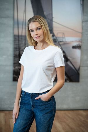 Футболка женская Ladies American U, черная, размер S