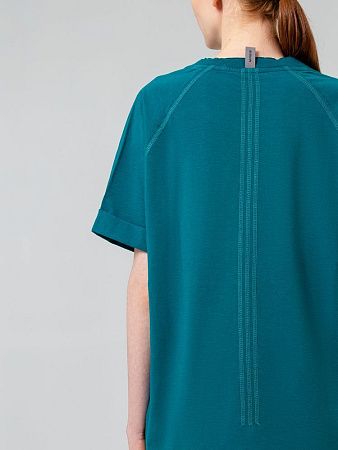 Футболка унисекс Vozduh 1.0, темно-бирюзовая, размер S