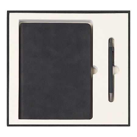 Набор подарочный Solution Superior Duo (ежедневник, ручка), чёрный