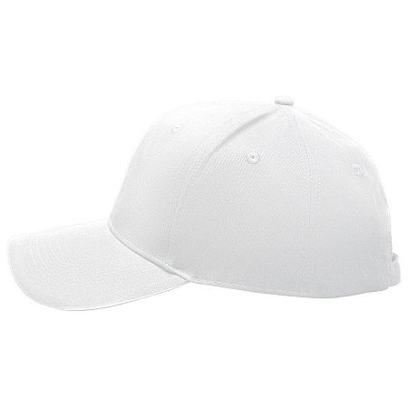 Кепка 6-панельная  Shefild  250, c белым сендвичем, белая