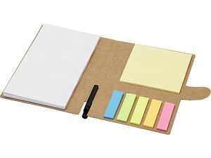 Блокнот «Swift» со стикерами и шариковой ручкой, цвет: натуральный