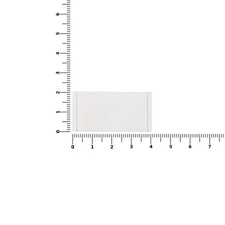 Лейбл из ПВХ Dzeta, S, белый