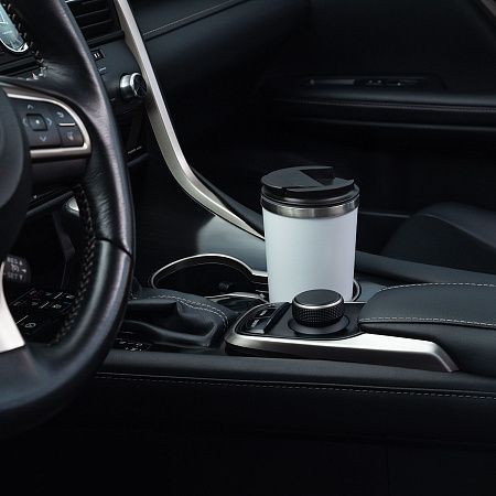 Термокружка вакуумная Palermo, серая, матовая поверхность