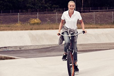 Рубашка поло женская Surf Lady, серый меланж, размер XXL
