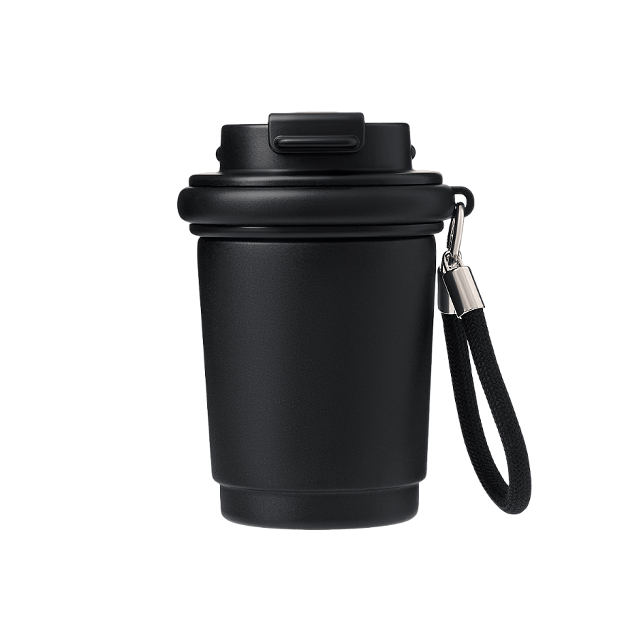 Термокружка вакуумная Сидней (Sydney), черная