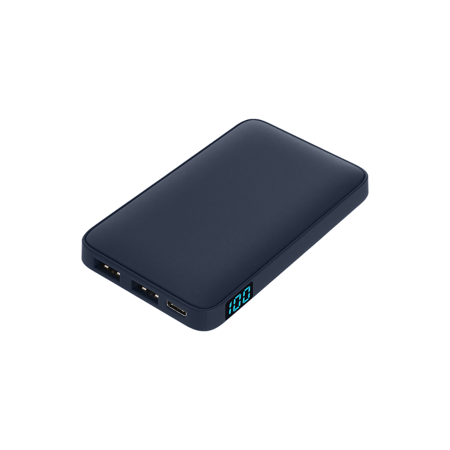 Внешний аккумулятор с подсветкой Анкор (Ancor) 5000 mAh, синий