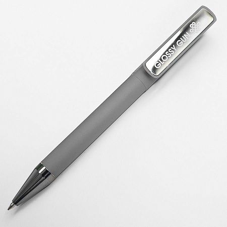 Ручка шариковая GLOSSY GUN с покрытием soft touch