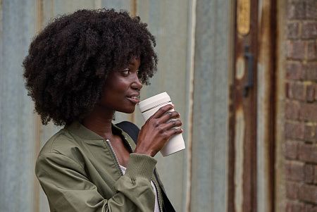 Термостакан Topl из переработанной стали с крышкой 360°, 354 мл