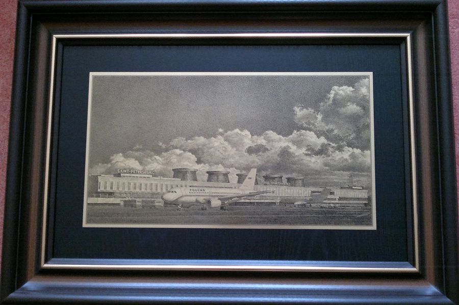 Гравюра "Аэропорт"