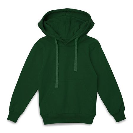 Худи детское Kirenga Kids 2.0, темно-зеленое, размер 6 лет (106-116 см)