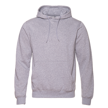 Худи унисекс STAN футер с начёсом 260, 20, Серый меланж,  (50/60)  (46/S)
