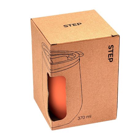 Термокружка (кофер) STEP SOFT 370мл Оранжевая 6300.05