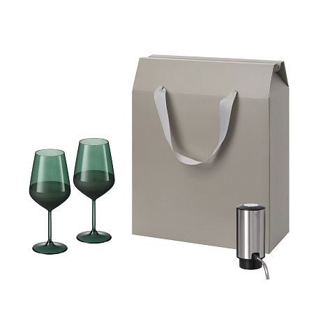 Подарочный набор Emerald, Dante (2 бокала + аэратор для вина)
