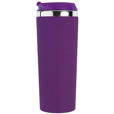 Термокружка KOMO SOFT COLOR 420мл. Фиолетовая с фиолетовой крышкой 6060.11
