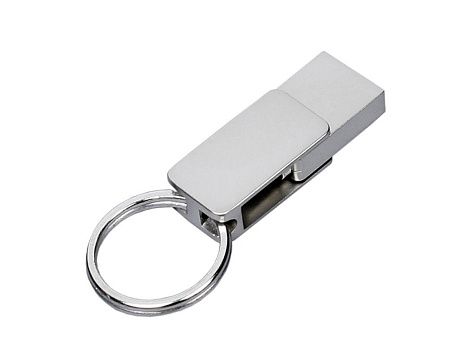 USB 3.0- флешка «Mercury» на 64 Гб с поворотным механизмом и дополнительным разъемом Type-C