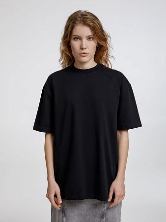 Футболка оверсайз унисекс Sideline, черная, размер XL/2XL