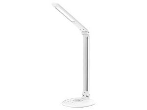 Настольная лампа с быстрой беспроводной зарядкой «LED POWER», цвет: белый