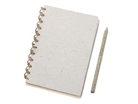 Блокнот А5 с бумажным карандашом и семенами цветов микс