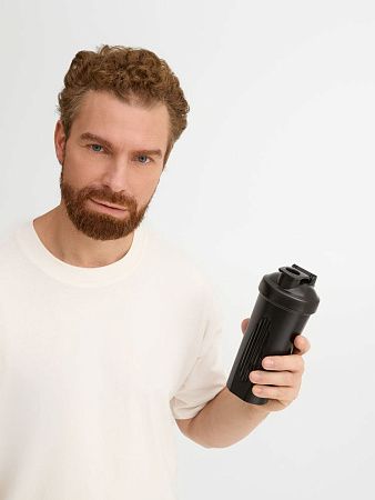 Спортивный шейкер Shake It Easy, черный