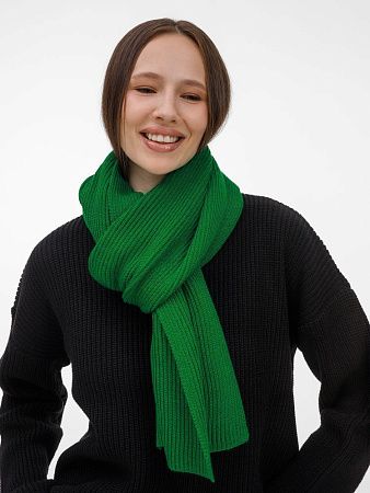 Шарф Nobilis Mono, ярко-зеленый